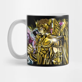 maximum sagittarius gold saint ecopop art in cosmos power Mug